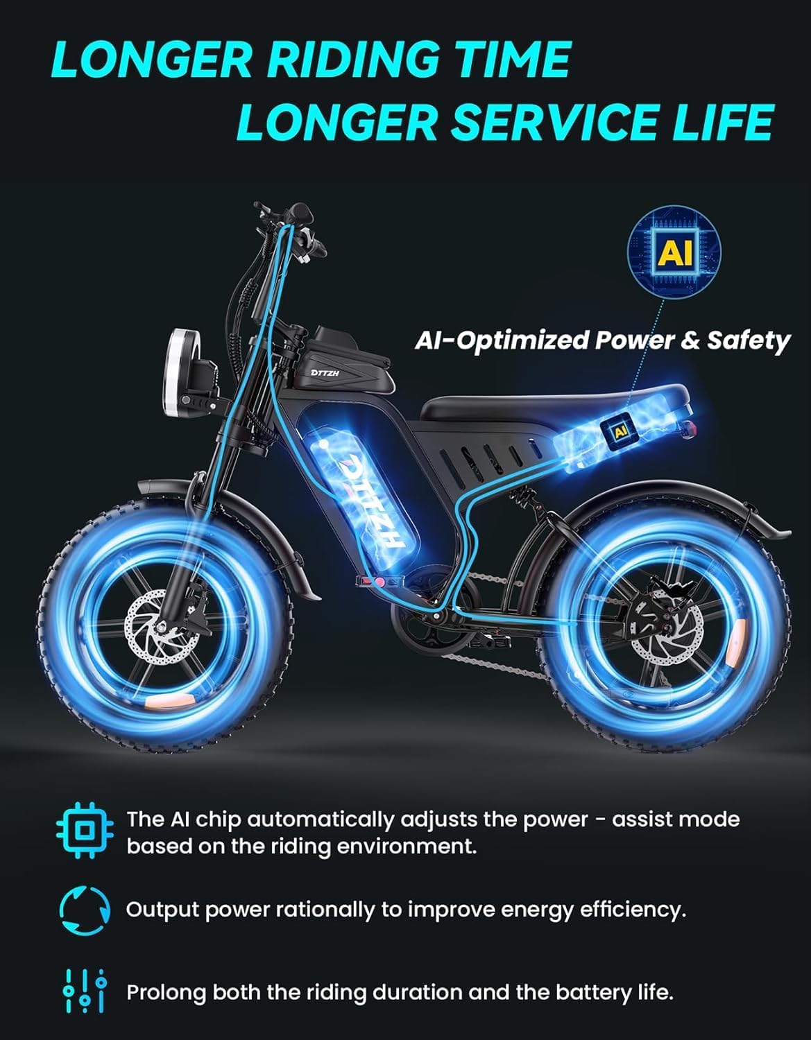 Electric Bicycle with Removable Battery, Dual Suspension, 7-Speed Gear ...